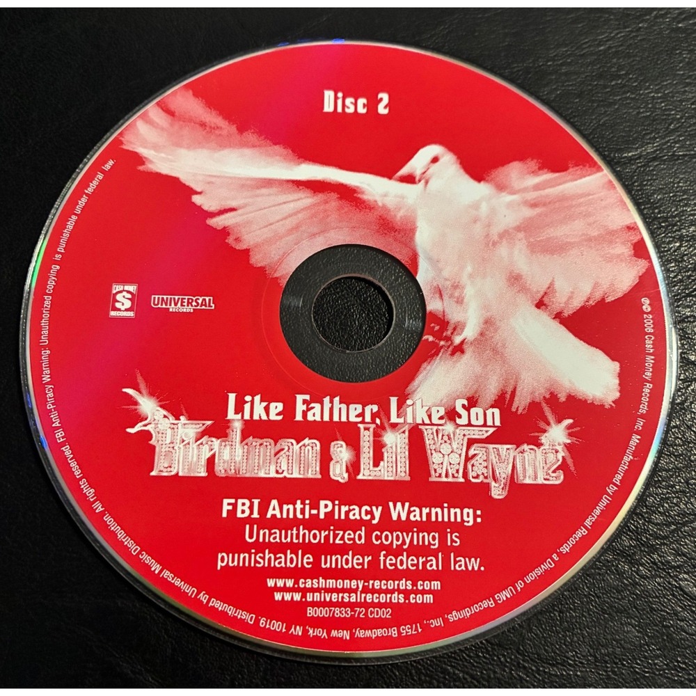 Birdman & Lil Wayne Like Father Like Son Disc 2 CD 2006 Cash Money Records
